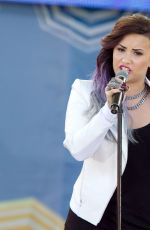 DEMI LOVATO Performs at Good Morning America in New York