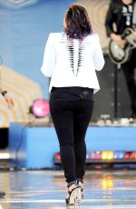 DEMI LOVATO Performs at Good Morning America in New York