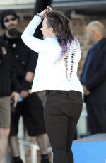 DEMI LOVATO Performs at Good Morning America in New York