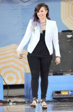 DEMI LOVATO Performs at Good Morning America in New York