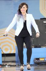 DEMI LOVATO Performs at Good Morning America in New York
