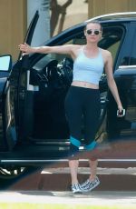 DIANE KRUGER Arrives at a Gym in Los Angeles