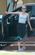 DIANE KRUGER Arrives at a Gym in Los Angeles