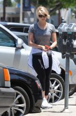 DIANNA AGRON Heading to a Gym in Los Angeles