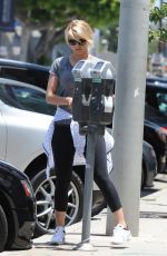 DIANNA AGRON Heading to a Gym in Los Angeles