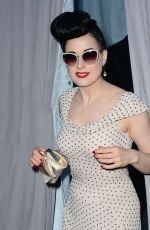 DITA VON TEESE at 2014 Hollywood Bowl Opening Might and Hall of Fame Inductions