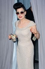 DITA VON TEESE at 2014 Hollywood Bowl Opening Might and Hall of Fame Inductions
