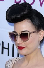 DITA VON TEESE at 2014 Hollywood Bowl Opening Might and Hall of Fame Inductions