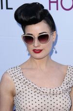 DITA VON TEESE at 2014 Hollywood Bowl Opening Might and Hall of Fame Inductions