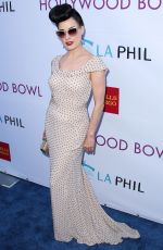 DITA VON TEESE at 2014 Hollywood Bowl Opening Might and Hall of Fame Inductions