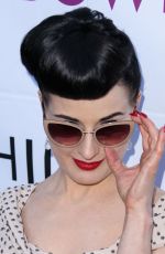 DITA VON TEESE at 2014 Hollywood Bowl Opening Might and Hall of Fame Inductions