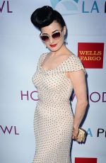 DITA VON TEESE at 2014 Hollywood Bowl Opening Might and Hall of Fame Inductions
