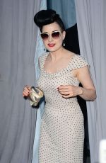 DITA VON TEESE at 2014 Hollywood Bowl Opening Might and Hall of Fame Inductions
