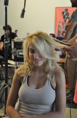 ELENA PAPABASILEIOU at a Photoshoot