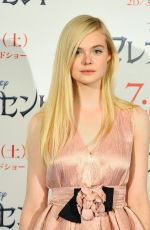 ELLE FANNING and ANGELINA JOLIE at Maleficent Press Conference in Tokyo