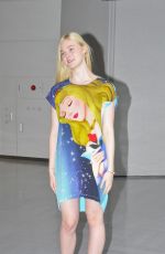ELLE FANNING at Narita International Airport in Tokyo