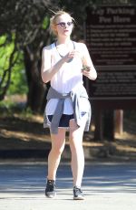 ELLE FANNING Hiking at Fryman Canyon