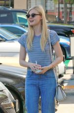 ELLE FANNING Out amd About in West Hollwood 1506