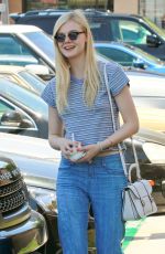 ELLE FANNING Out amd About in West Hollwood 1506