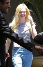 ELLE FANNING Out amd About in West Hollwood 1506