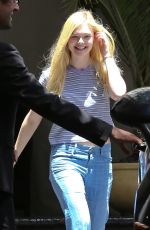 ELLE FANNING Out amd About in West Hollwood 1506