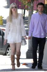 ELLE FANNING Out and About in Los Feliz
