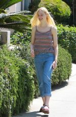 ELLE FANNING Out and About in Studio City 1306