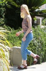 ELLE FANNING Out and About in Studio City 1306