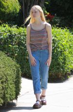 ELLE FANNING Out and About in Studio City 1306
