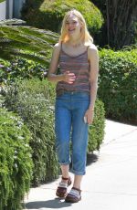 ELLE FANNING Out and About in Studio City 1306