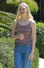 ELLE FANNING Out and About in Studio City 1306