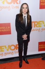 ELLEN PAGE at The Trevor Project’s 2014 Trevorline in New York