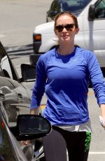 EMILY BLUNT in Tights Out and About in Los Angeles