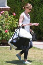EMILY BLUNT Leaves Her Home in Los Angeles