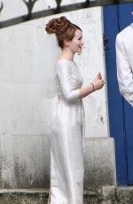 EMILY BROWNING on the Set of Legend in London