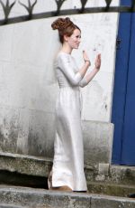 EMILY BROWNING on the Set of Legend in London