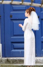 EMILY BROWNING on the Set of Legend in London