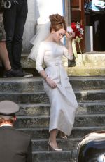EMILY BROWNING on the Set of Legend in London