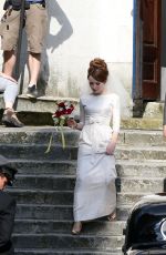 EMILY BROWNING on the Set of Legend in London