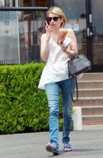 EMMA ROBERTS Leaves Coffee Bean and Tea Leaf in Los Angeles
