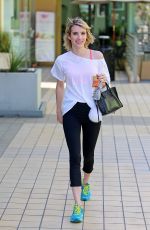 EMMA ROBERTS Leaves Yoga Class in Los Angeles