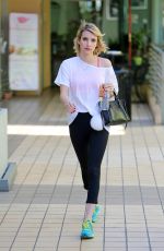 EMMA ROBERTS Leaves Yoga Class in Los Angeles