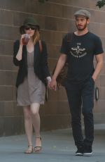 EMMA STONE and Andrew Garfield Out and About in New York 1606