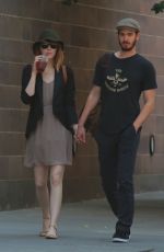EMMA STONE and Andrew Garfield Out and About in New York 1606