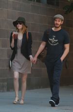 EMMA STONE and Andrew Garfield Out and About in New York 1606