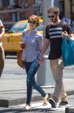 EMMA STONE and Andrew Garfield Out and About in New York 2306