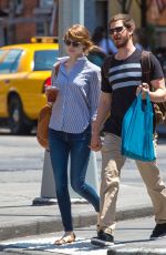 EMMA STONE and Andrew Garfield Out and About in New York 2306