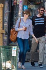 EMMA STONE and Andrew Garfield Out and About in New York 2306