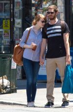 EMMA STONE and Andrew Garfield Out and About in New York 2306