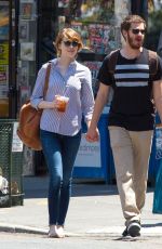 EMMA STONE and Andrew Garfield Out and About in New York 2306